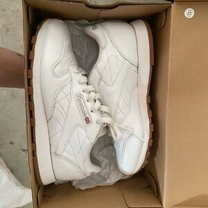 Reebok White Leather Sneakers